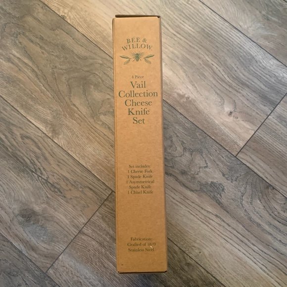 NWT BEE & WILLOW VAIL COLLECTION 4 PIECE STAINLESS STEEL CHEESE KNIFE SET - Picture 8 of 10